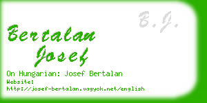 bertalan josef business card